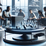 Pessoas jogando Nintendo Switch 2 na sala de estar.