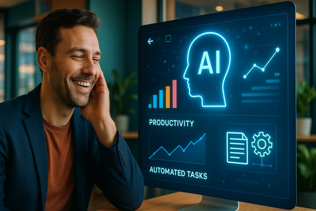 ChatGPT Agent em ação, impulsionando a produtividade do microempreendedor.