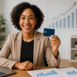 Mulher empreendedora acessando crédito para empreendedoras