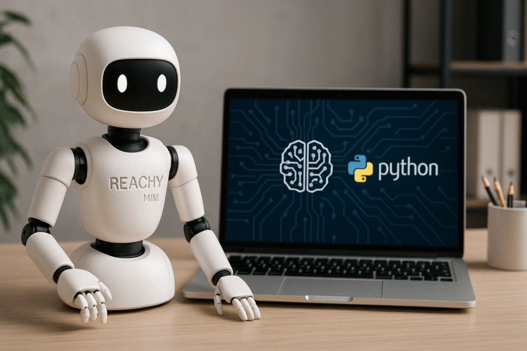 Reachy Mini, robô de mesa, robótica com IA, desenvolvimento open-source