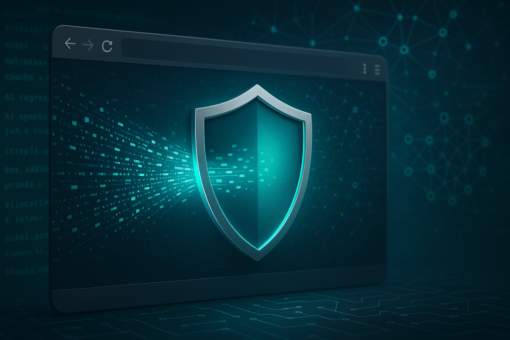 Navegador corporativo protegendo dados de Shadow AI